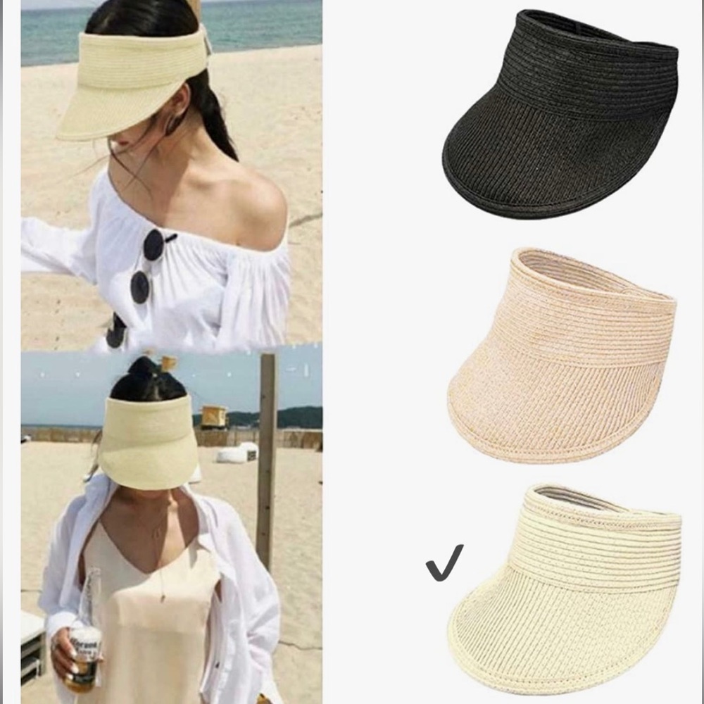 Foldable Straw Visor NWT